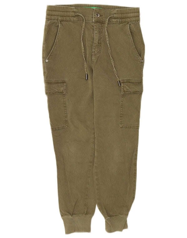 Pantaloni cargo da donna Benetton Joggers W30 L25 Cachi