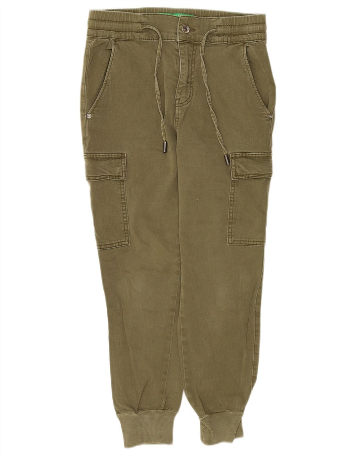 Pantaloni cargo da donna Benetton Joggers W30 L25 Cachi