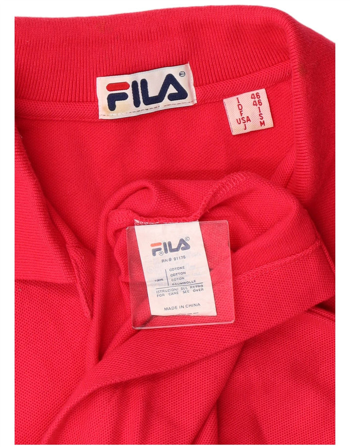 Polo Uomo Fila IT 46 Small Rosa Cotone