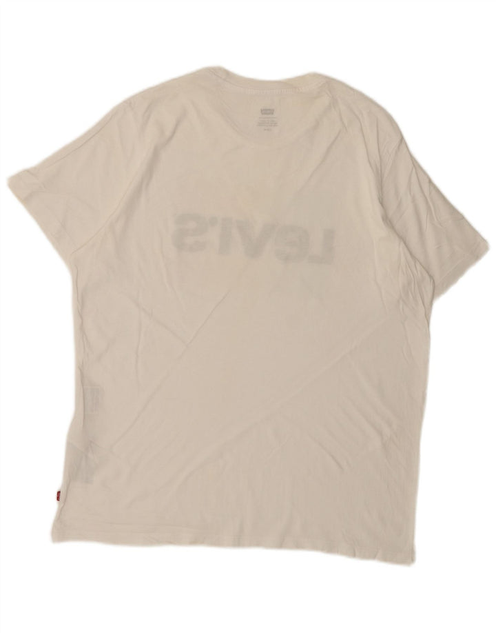T-shirt grafica da uomo Levi's Top grande in cotone bianco