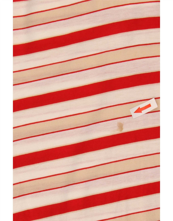 Polo Uomo Amerigo Vespucci Cotone Rigato Rosso Medio
