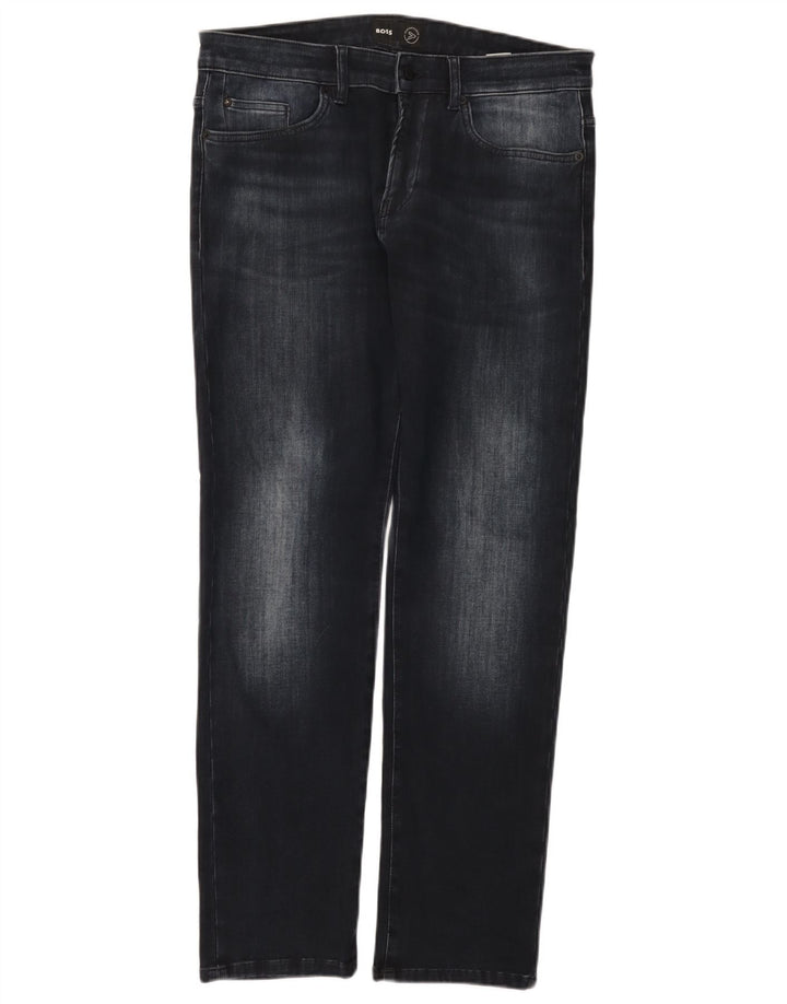 Jeans slim da donna HUGO BOSS W34 L32 cotone blu navy