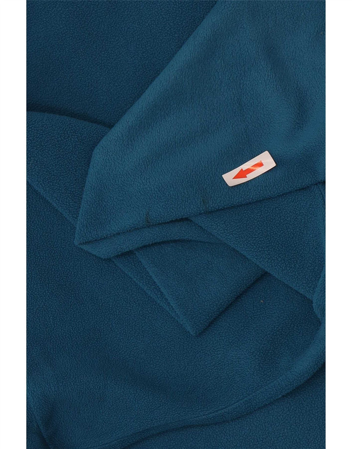 Maglione in pile da uomo con zip e collo Jack Wolfskin UK 36/38 Poliestere blu medio
