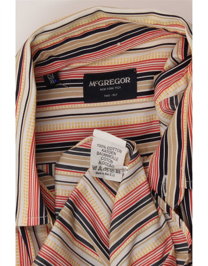Camicia da uomo MC Gregor XL in cotone a righe multicolore