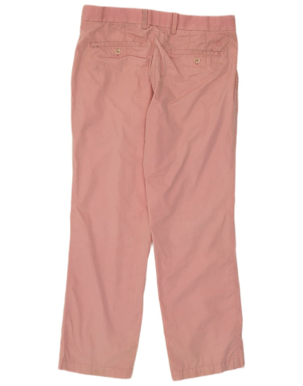 Pantaloni chino dritti Marks & Spencer da uomo blu Harbour W34 L29 Rosa
