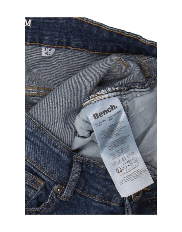 Jeans slim da uomo Bench W32 L30 cotone blu