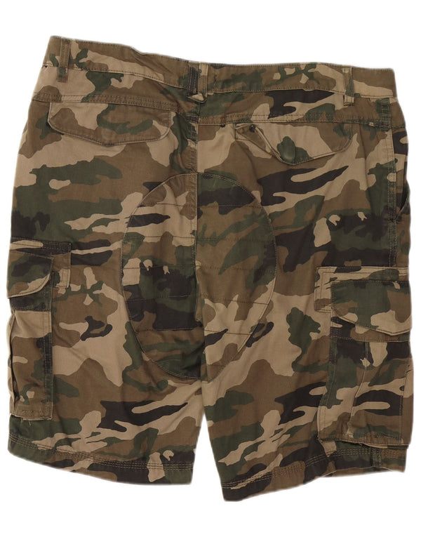 Pantaloncini cargo da uomo BENCH XL W38 cotone mimetico kaki