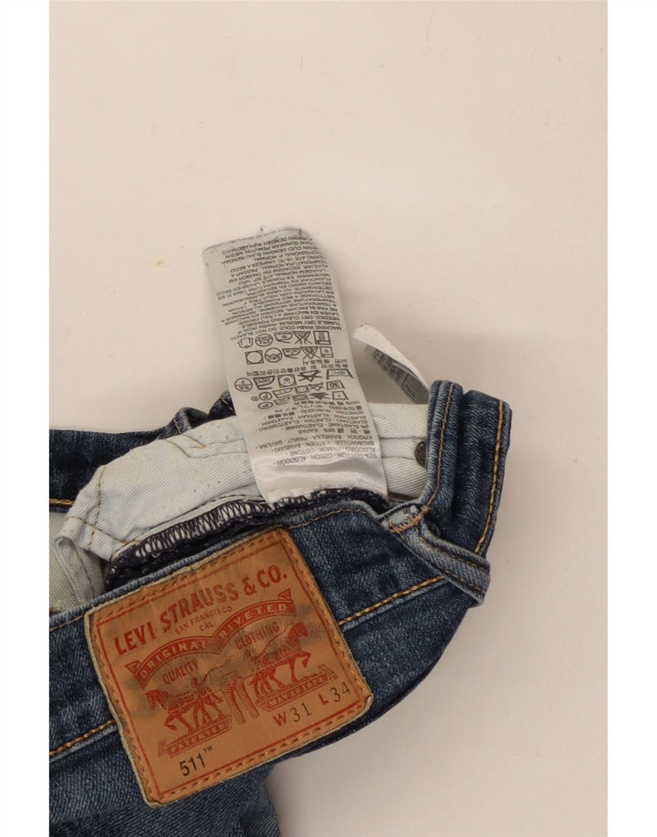Jeans Levi's Uomo 511 Slim W31 L34 Cotone Blu