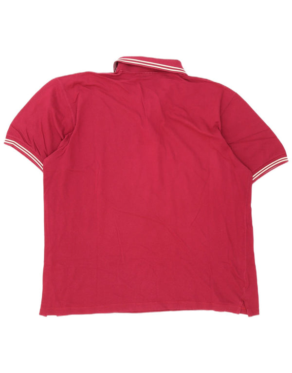 Polo da uomo Sergio Tacchini 2XL a righe bordeaux