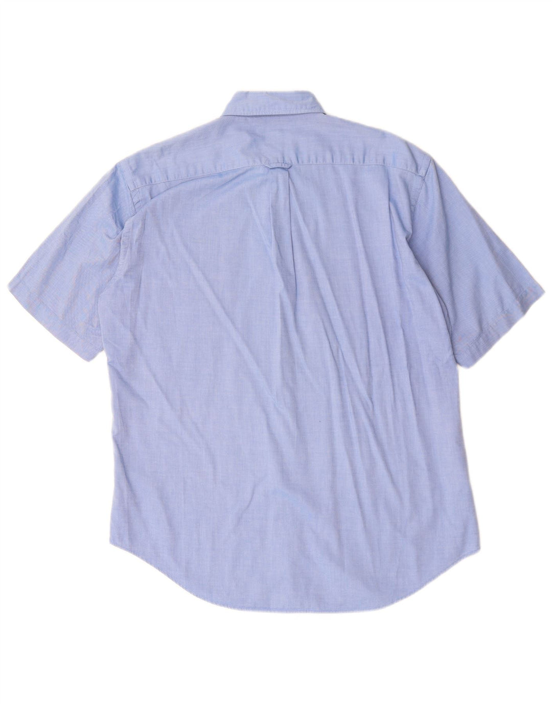 Gant Camicia da uomo a maniche corte vestibilità casual grande in cotone blu