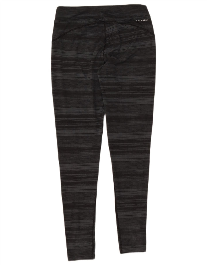 Leggings REEBOK da donna UK 10 piccolo poliestere gessato grigio