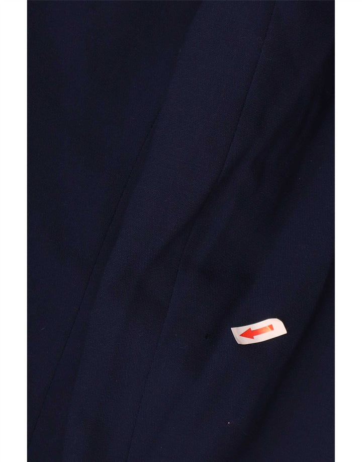 Giacca Blazer a 3 Bottoni da Donna Luisa Spagnoli IT 46 Large in Lana Blu Navy