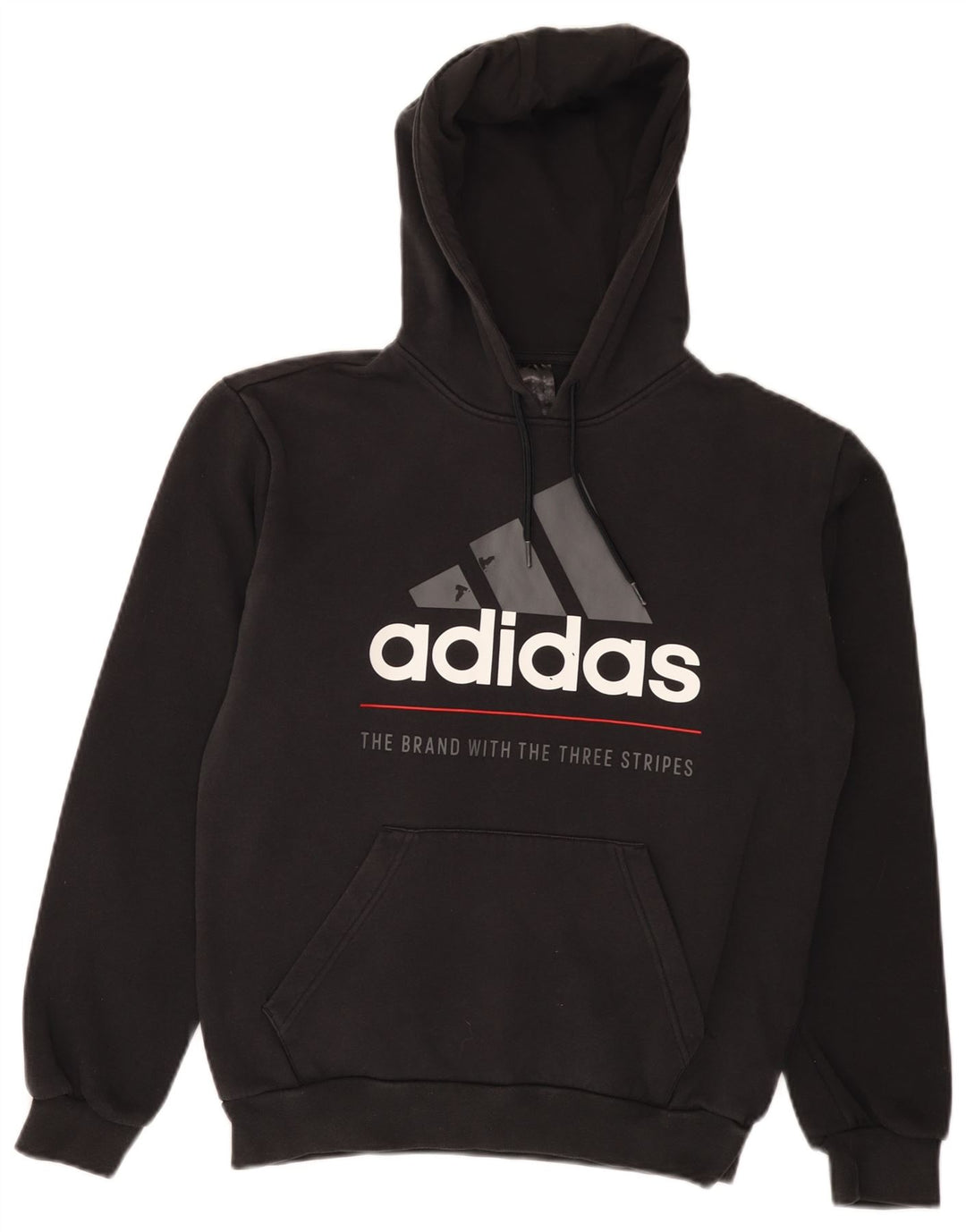 Felpa con cappuccio grafica da uomo ADIDAS XS nera