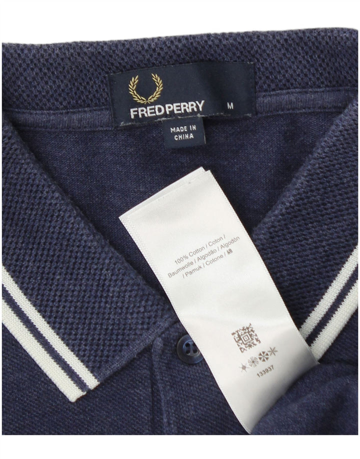 Polo da uomo FRED PERRY in cotone blu navy medio