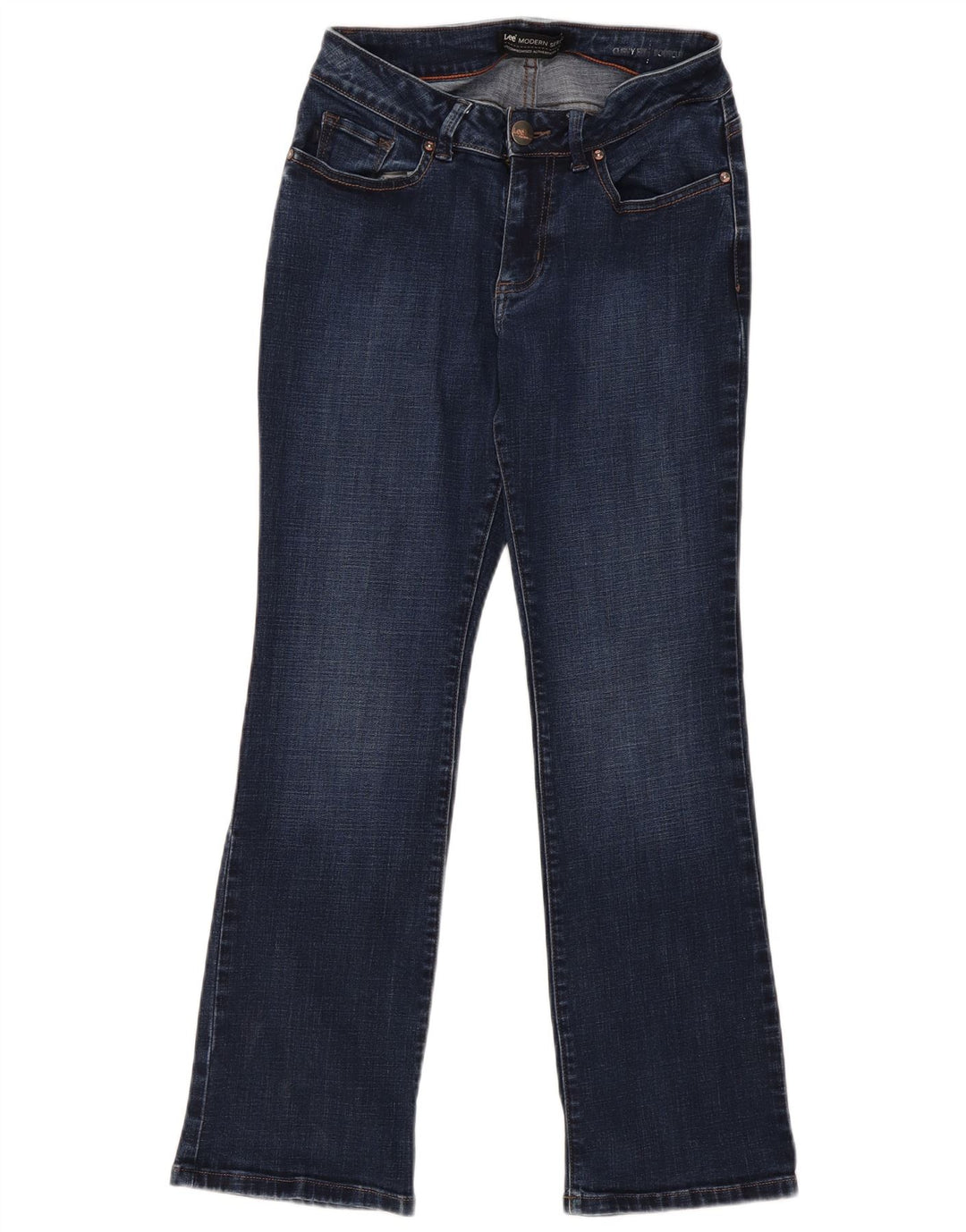 Jeans Lee da donna curvy fit a vita moderna bootcut US 6 medio W28 L29 blu