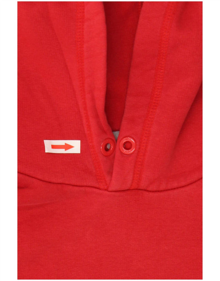 Felpa con cappuccio grafica Nike da uomo piccola in cotone rosso