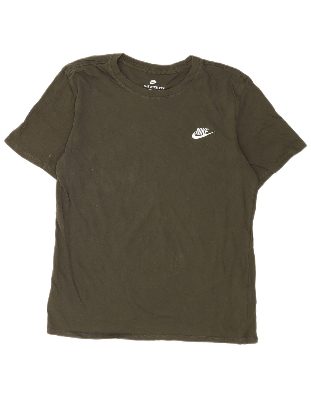 T-shirt Nike da uomo dal taglio atletico, in cotone verde medio