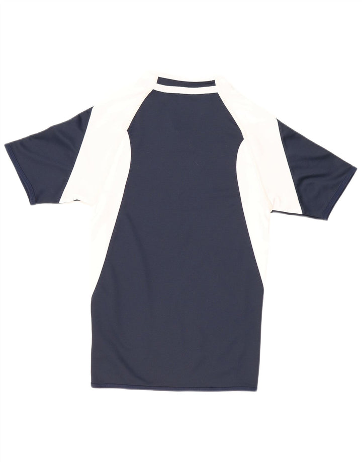 Canterbury - Maglietta grafica da uomo, piccola, in poliestere a blocchi di colore blu navy