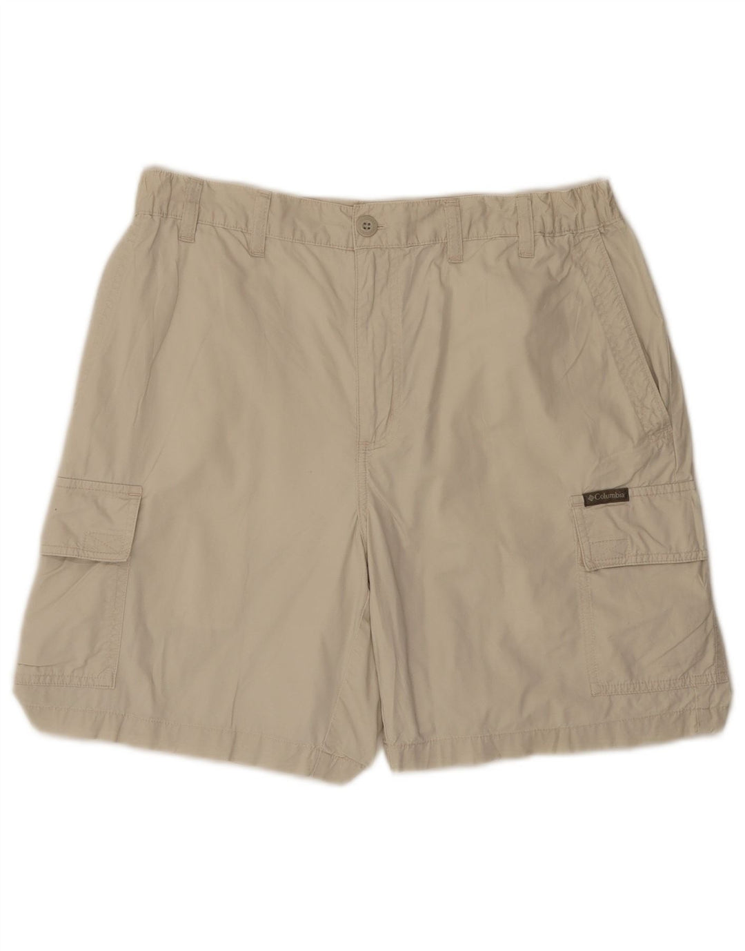 Pantaloncini cargo da uomo COLUMBIA W32 cotone beige medio