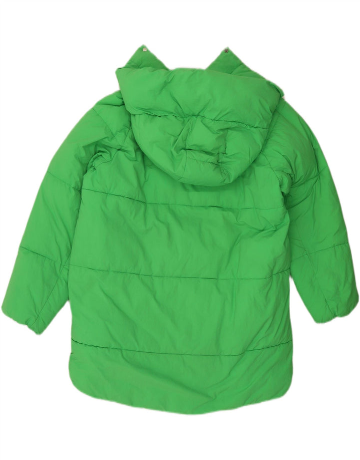 ZARA Womens Oversized Hooded Padded Jacket UK 6 XS Green Vintage Zara and Second-Hand Zara from Messina Hembry 