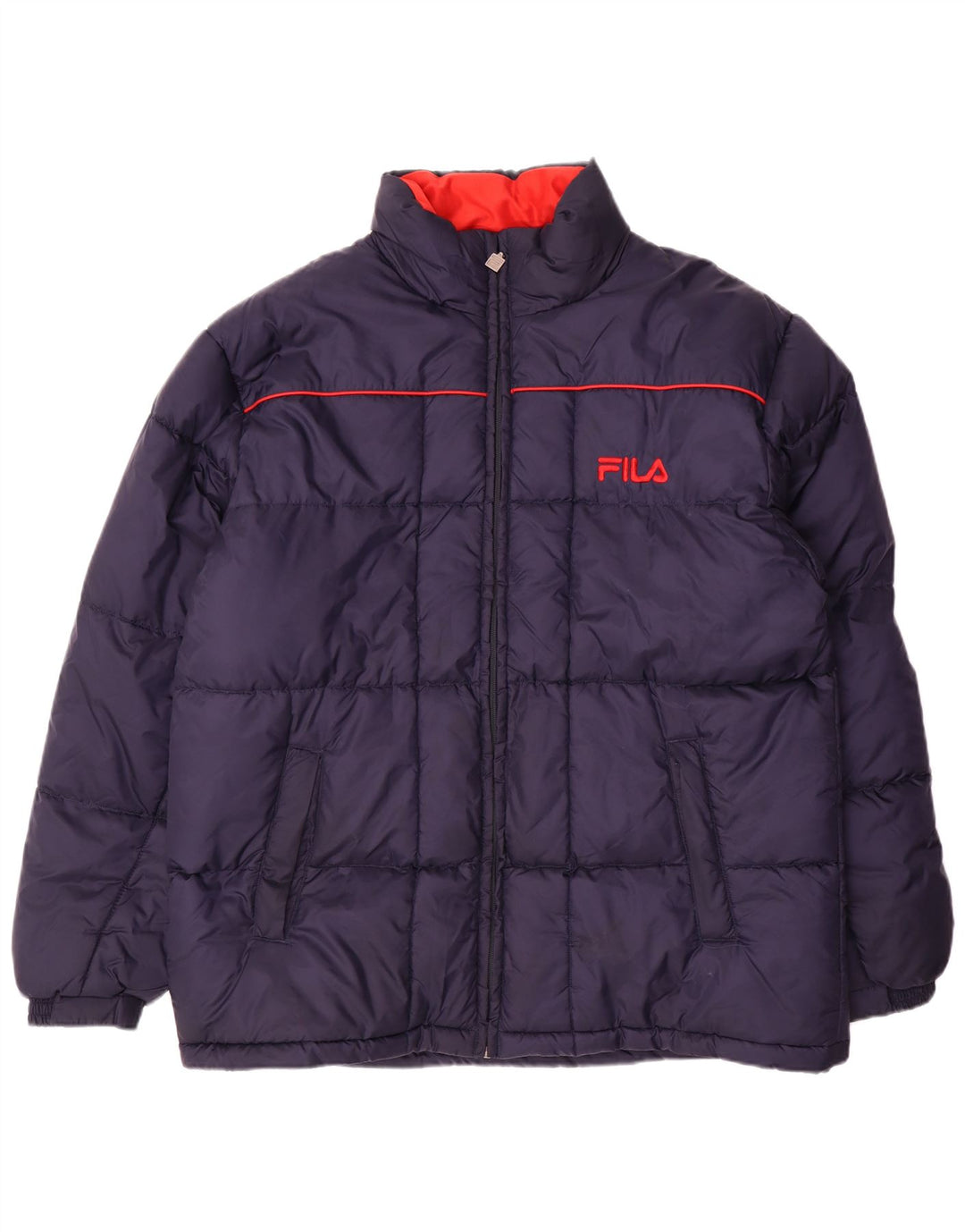 Giacca imbottita da uomo Fila UK 42 XL blu navy in poliammide