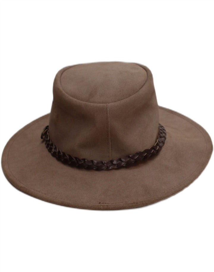 Jacaru Australia Cappello da cowboy in pelle scamosciata da uomo medio/grande marrone western