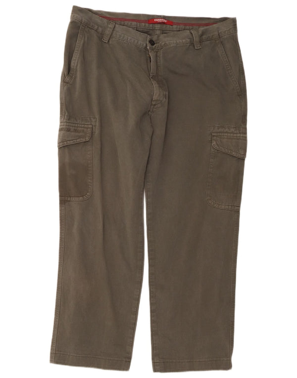 Pantaloni cargo dritti da uomo Carrera W38 L27 cotone kaki
