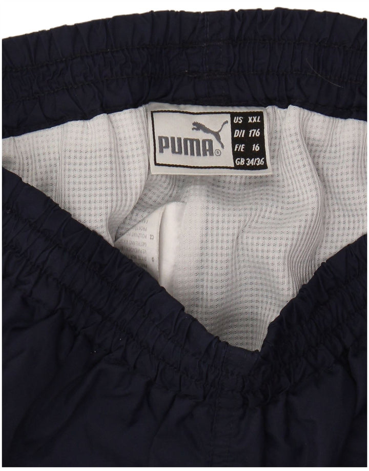 Pantaloni della tuta da ragazzo PUMA Joggers 15-16 anni in nylon blu navy