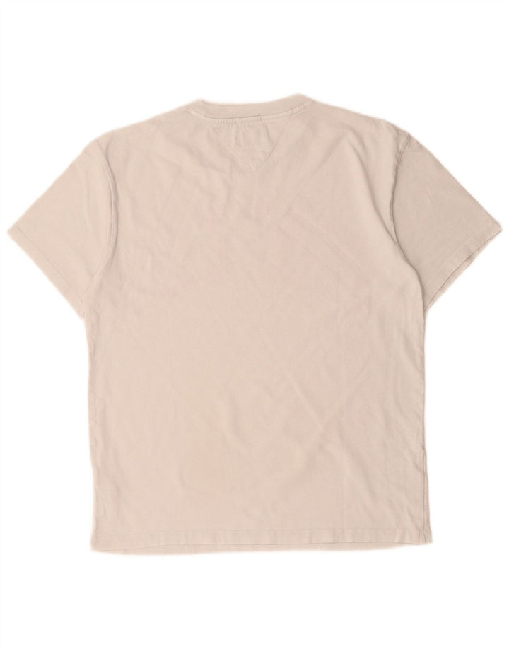 T-shirt grafica da uomo con vestibilità regolare Tommy Hilfiger Top in cotone bianco medio