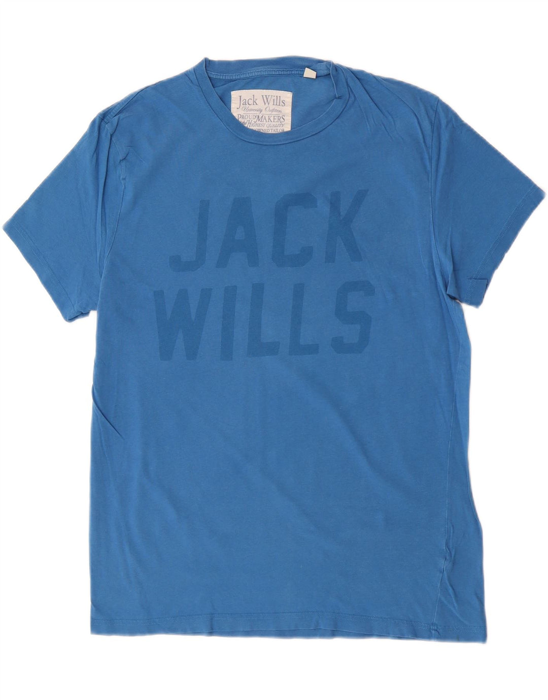 T-shirt grafica da uomo Jack Wills Top in cotone blu medio