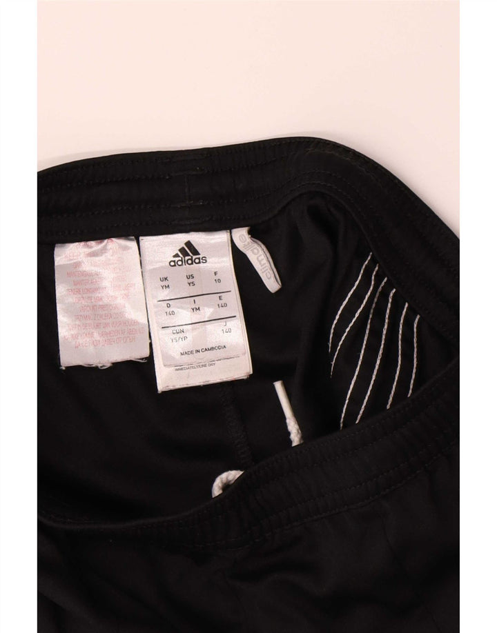 Pantaloncini sportivi Adidas Climalite da ragazzo 9-10 anni Medium Black Colourblock