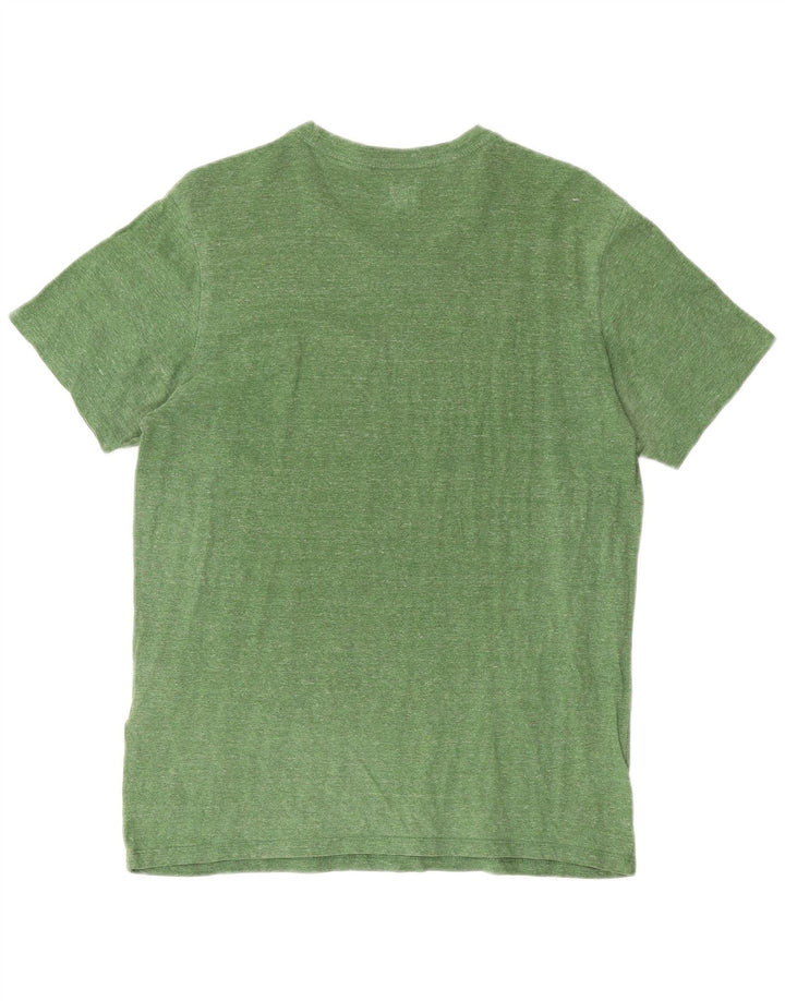 LEVI'S Mens T-Shirt Top Large Green Flecked Cotton