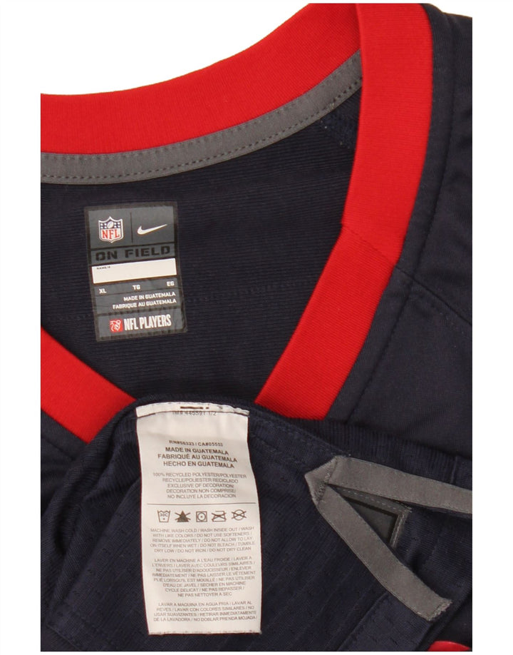 T-shirt grafica da uomo Nike Houston Texans Top XL poliestere blu navy