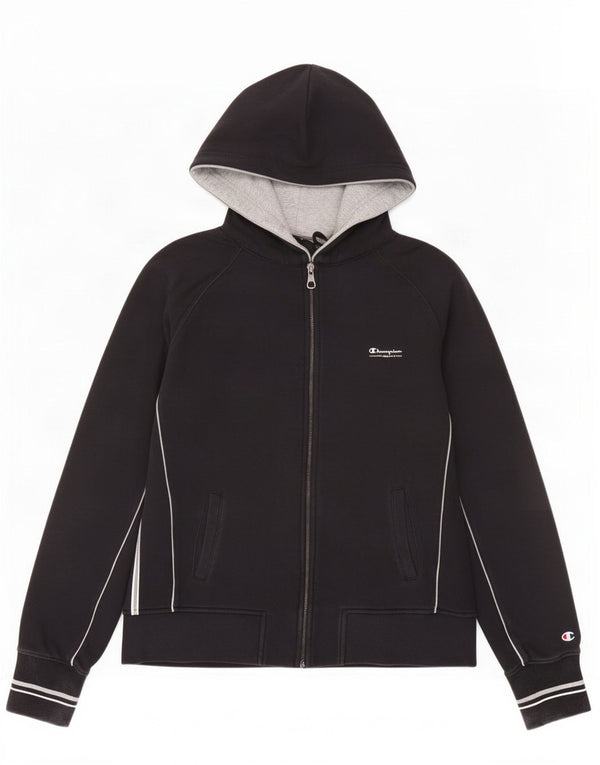 Maglione con cappuccio e zip Champion da donna Heritage Classics UK 18 XL cotone nero