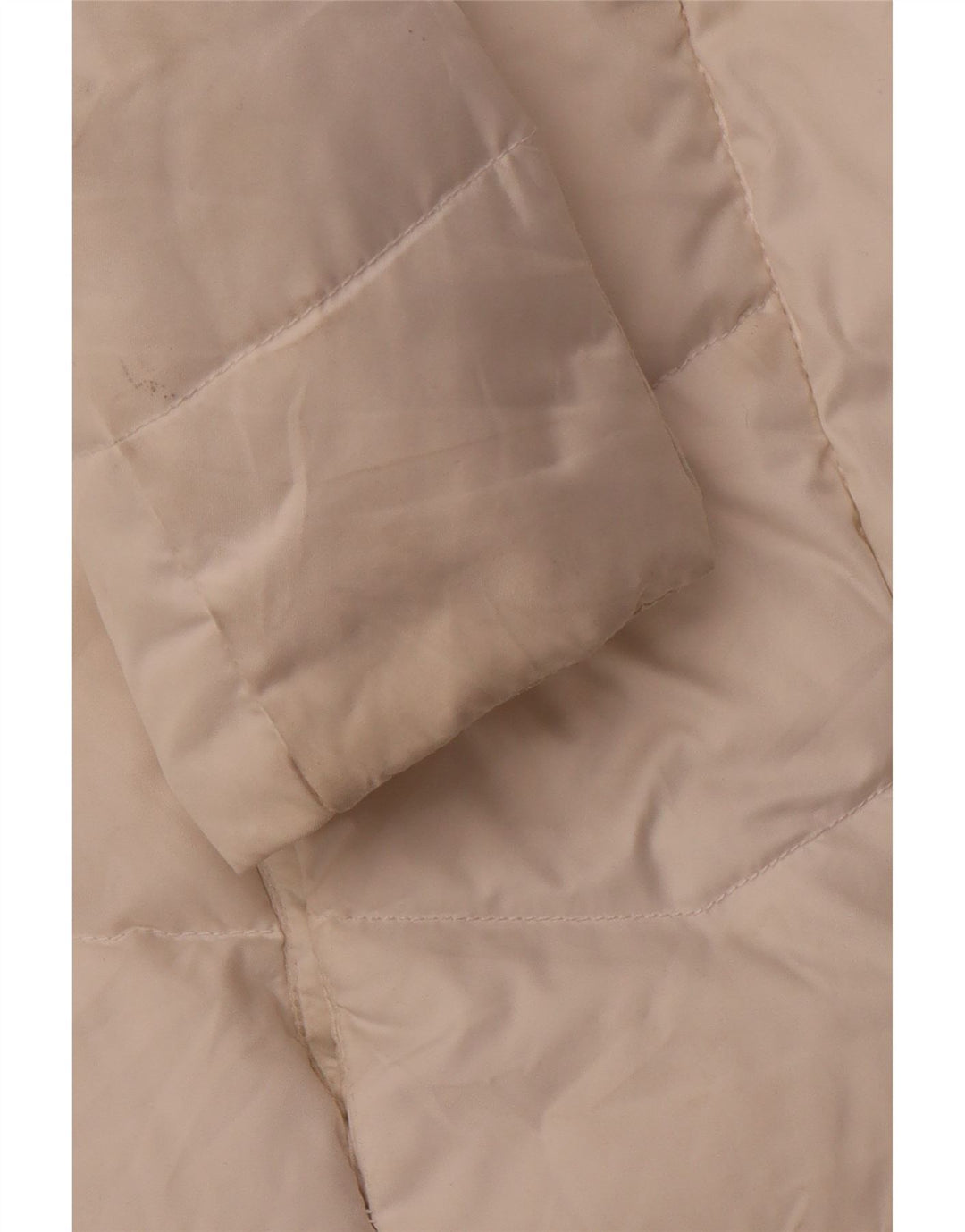 TOMMY HILFIGER Giacca imbottita con cappuccio da donna UK 12 Poliestere bianco medio