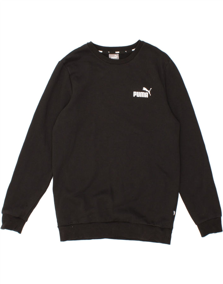 PUMA Mens Sweatshirt Jumper Small Black Cotton Vintage Puma and Second-Hand Puma from Messina Hembry 