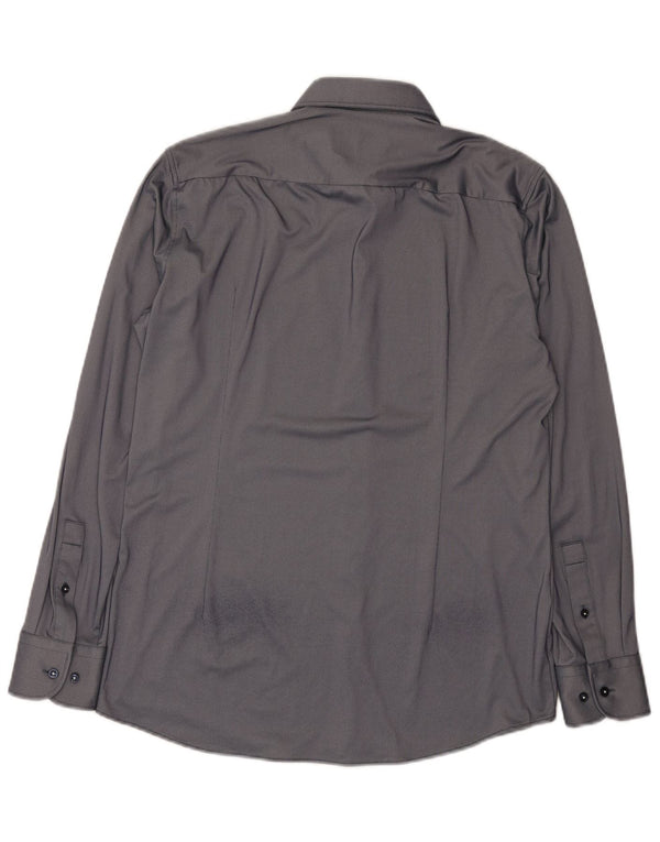 Camicia slim fit da uomo Hugo Boss taglia 40 15 3/4 grigio medio
