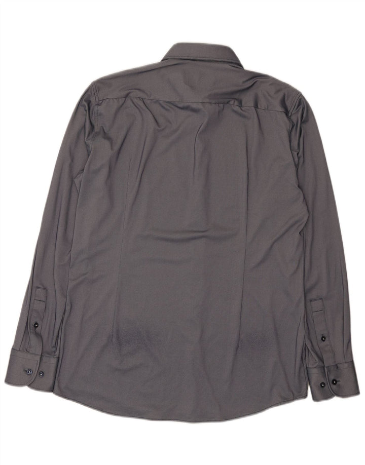 Camicia slim fit da uomo Hugo Boss taglia 40 15 3/4 grigio medio