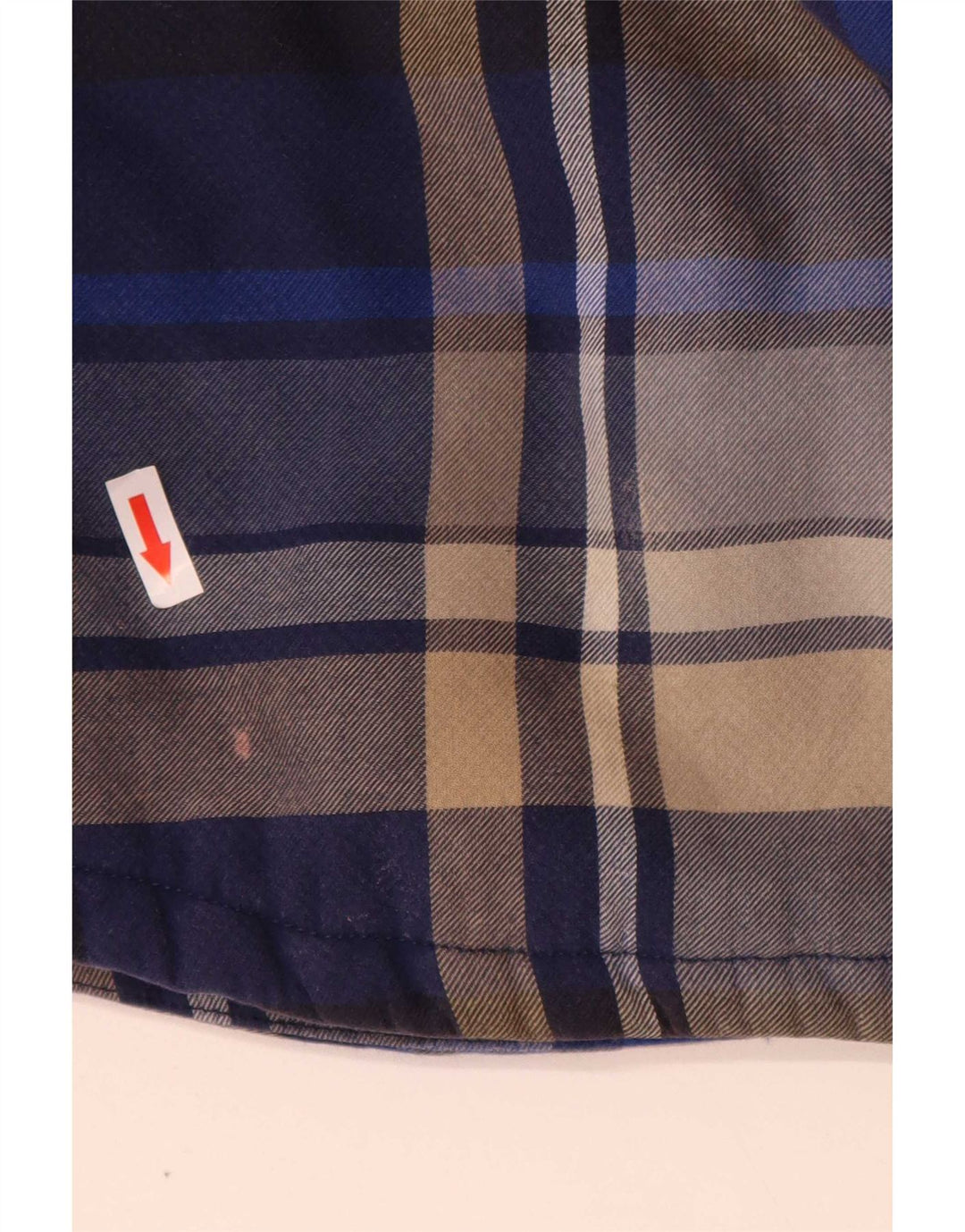 Marks & Spencer - Camicia da boscaiolo da uomo, XL, in poliestere a quadri blu