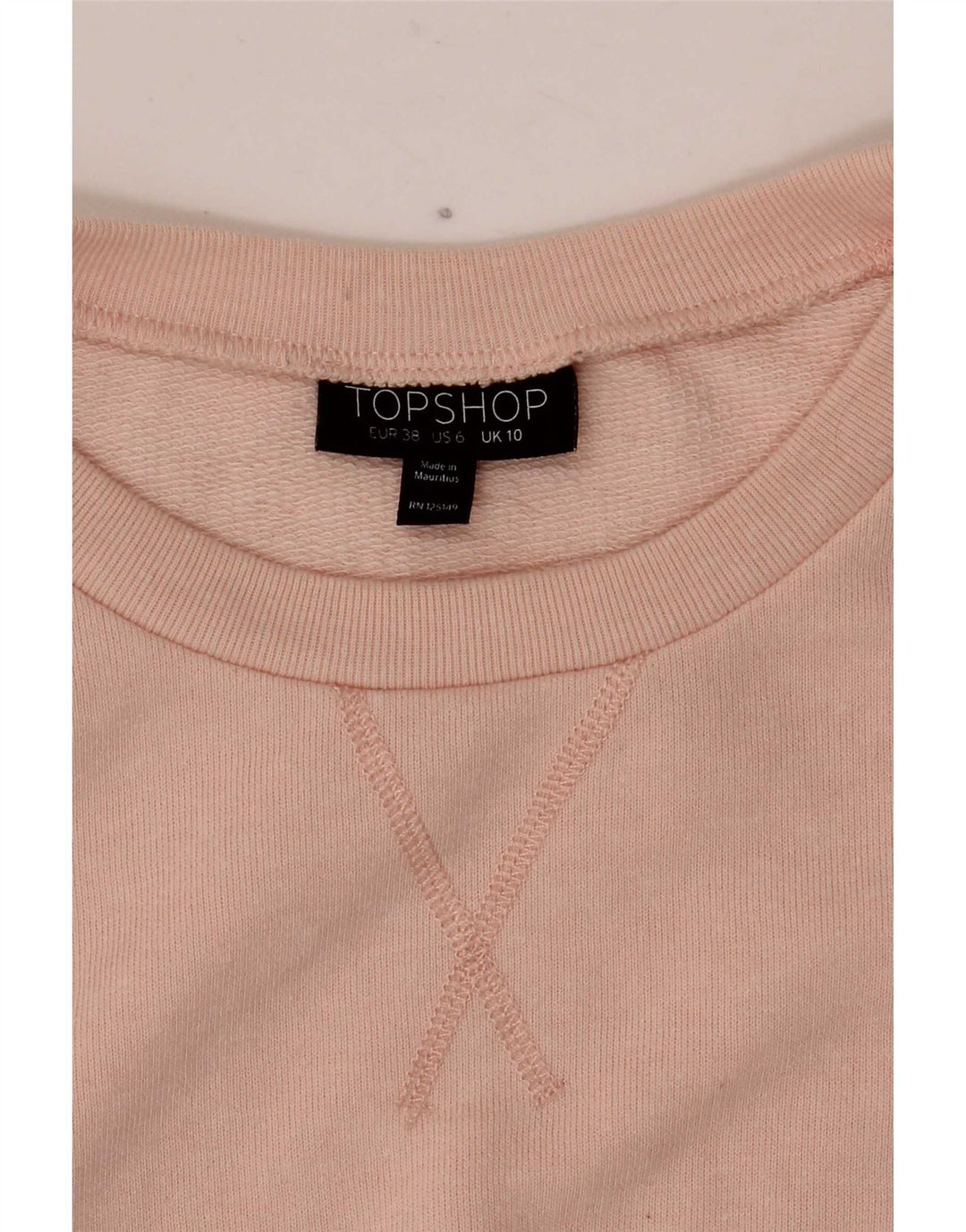 Topshop Felpa da donna Maglione UK 10 Small Rosa
