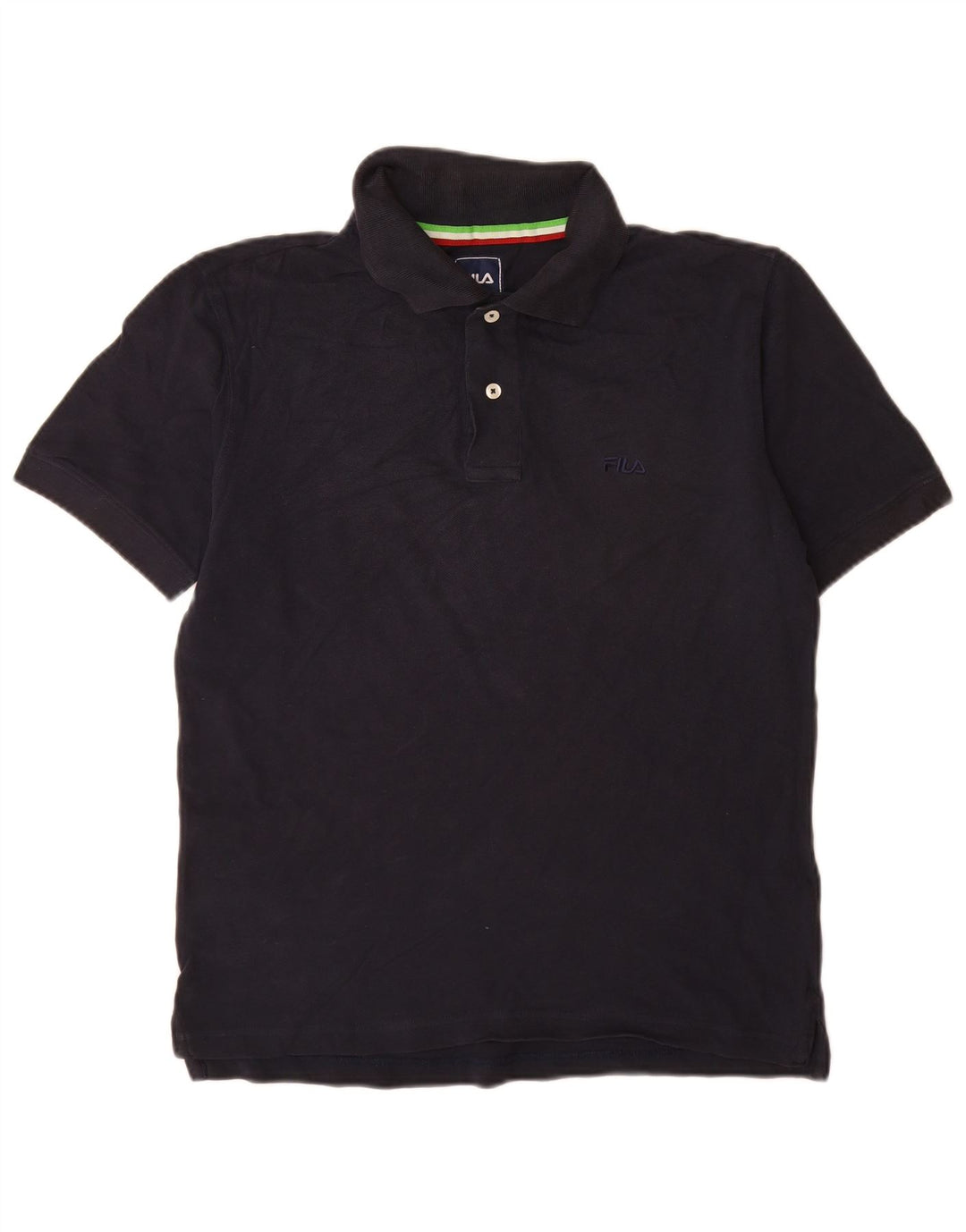 Polo da uomo Fila IT 48 Small in cotone blu navy