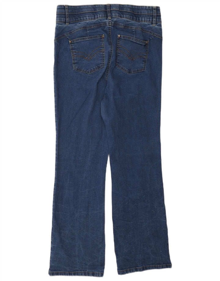 Jeans bootcut autografi da donna Marks & Spencer UK 14 grandi W32 L29 blu
