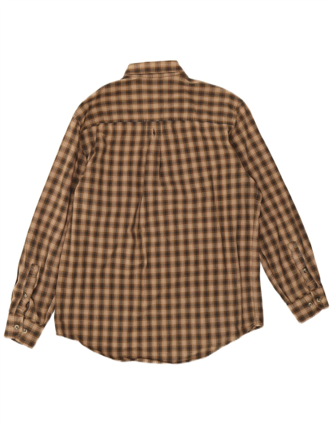 Camicia in flanella da uomo Timberland piccola in cotone a quadri marroni