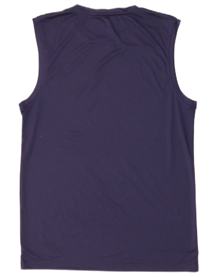 Canotta Nike Dri Fit da uomo, media, in poliestere blu navy