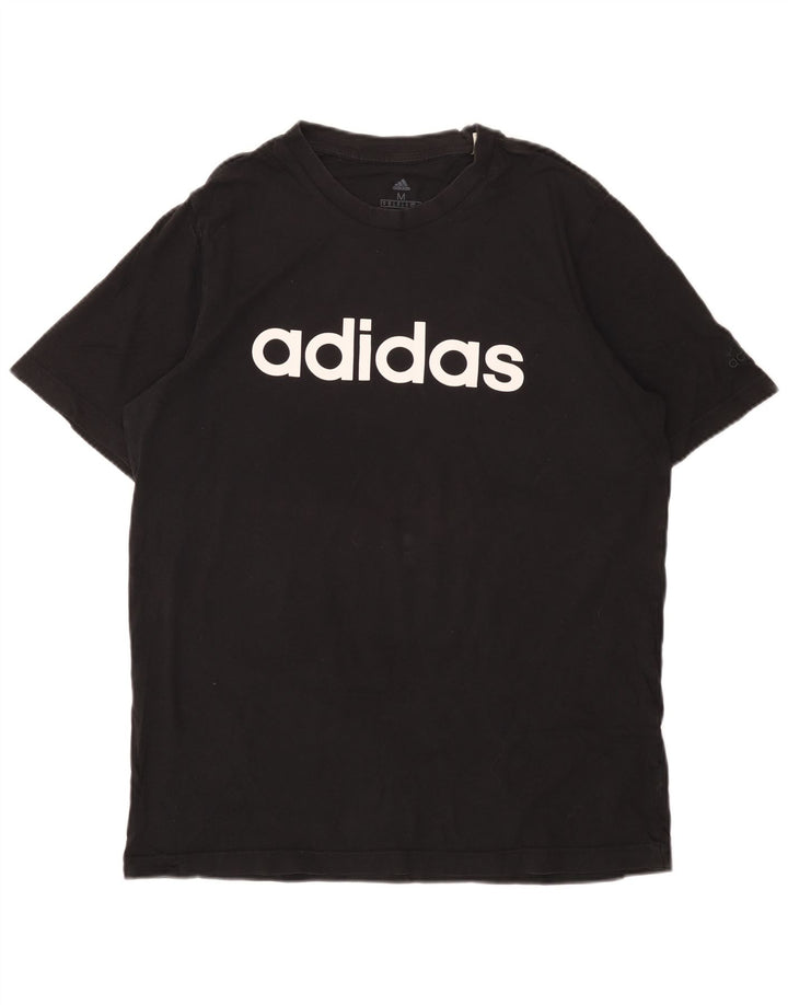 Maglietta grafica Adidas Regular da uomo, media, nera