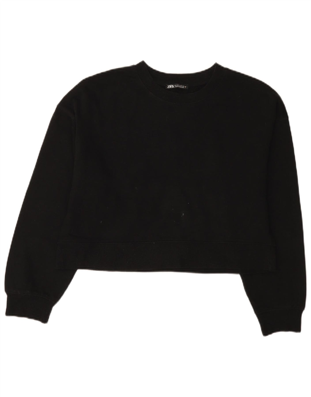 Felpa corta oversize da donna Zara UK 10 piccola nera