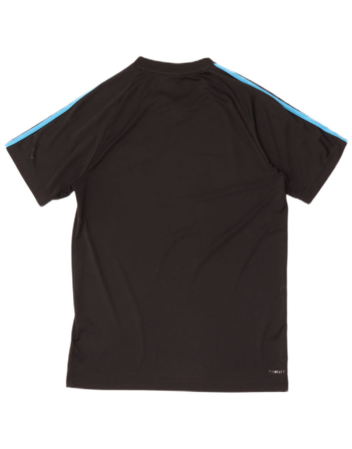 T-shirt ADIDAS Climalite da uomo, poliestere medio nero