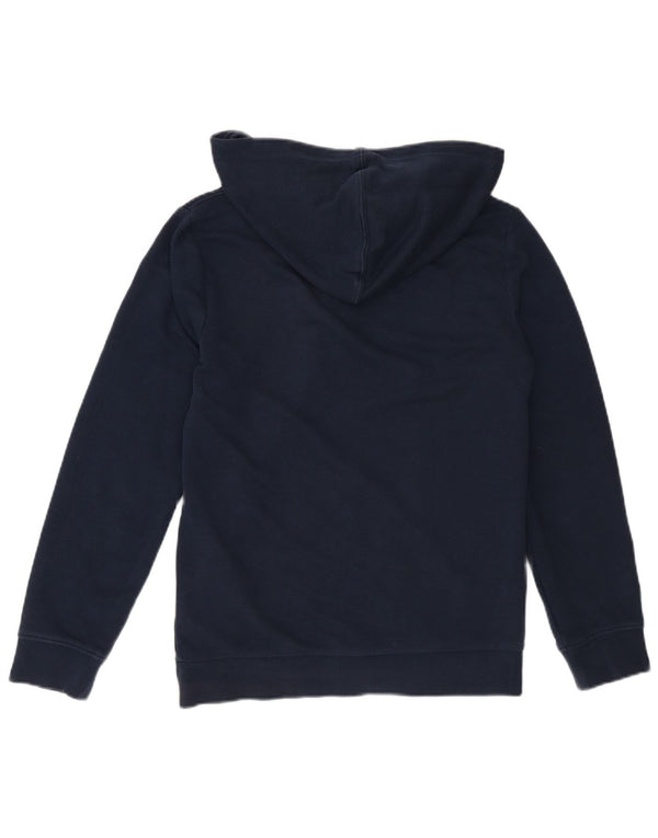 Maglione con cappuccio e zip grafica Champion per ragazzi 11-12 anni, grande in cotone blu navy