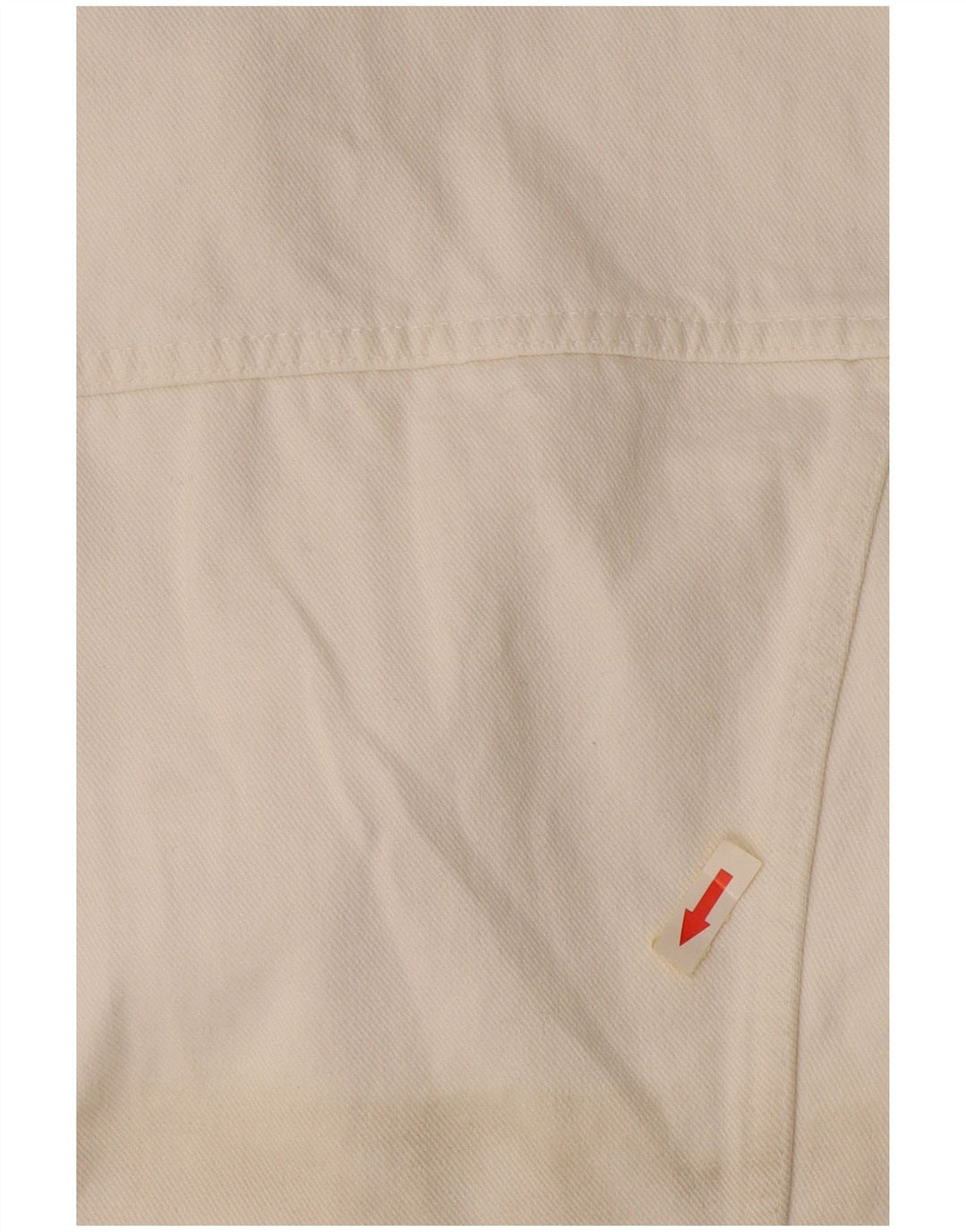 Giacca di jeans corta da donna Indian Motocycle UK 14 grande cotone bianco