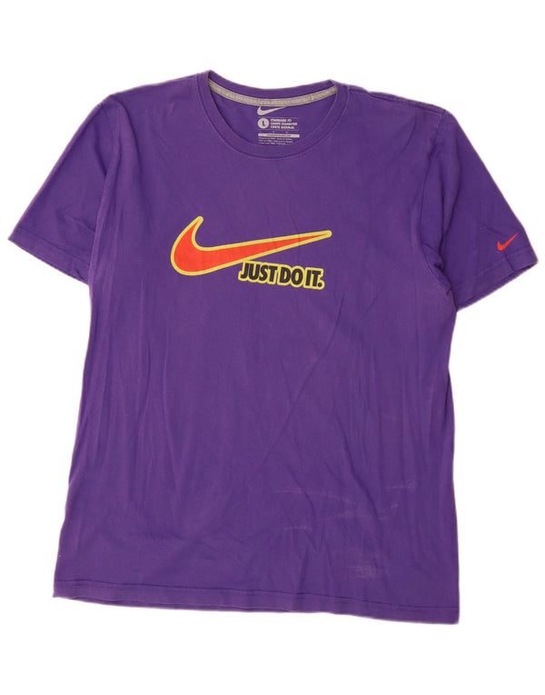 T-shirt grafica Nike da uomo con vestibilità standard, taglia grande, in cotone viola